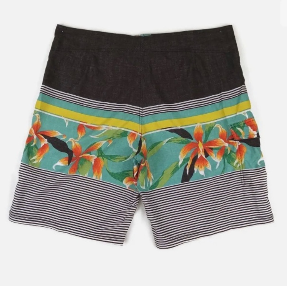 Mossimo Board Shorts Swim Trunks Mens 38 x 10.5 Pocket Multicolor Drawstring - Picture 2 of 4
